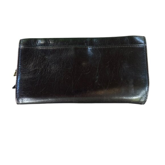 Hobo International Vintage Black Leather BiFold Wallet - Picture 1 of 6